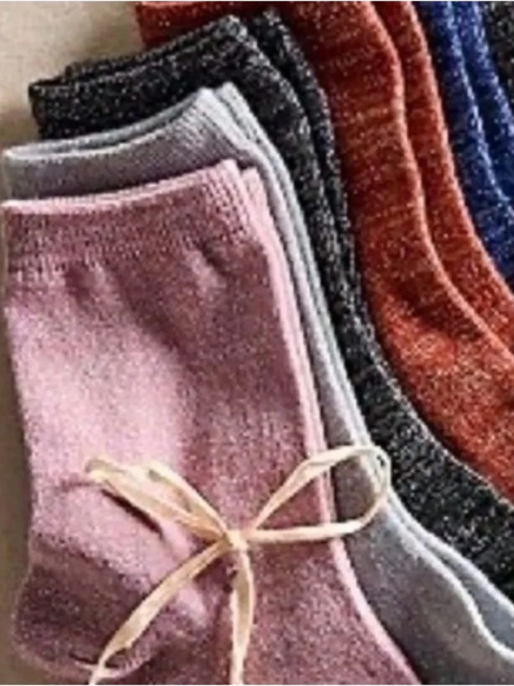 Free People Lurex Glitter socks. NWT. Pink